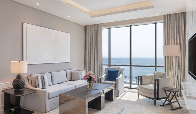 Address Beach Resort Fujairah - Address Fujairah Suite Living Space